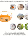 1pc Portable And Breathable Pet Playpen For Small Animals, Pet Mesh Fence Small Animal Cage Tent For Rabbits, Hamsters, Chinchillas, And Hedgehogs