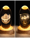 LED Night Light Galaxy Crystal Ball Table Lamp 3D Planet Moon Lamp Bedroom Home Decor For Kids Party Children Birthday Gifts
