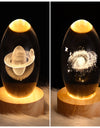 LED Night Light Galaxy Crystal Ball Table Lamp 3D Planet Moon Lamp Bedroom Home Decor For Kids Party Children Birthday Gifts