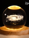 LED Night Light Galaxy Crystal Ball Table Lamp 3D Planet Moon Lamp Bedroom Home Decor For Kids Party Children Birthday Gifts