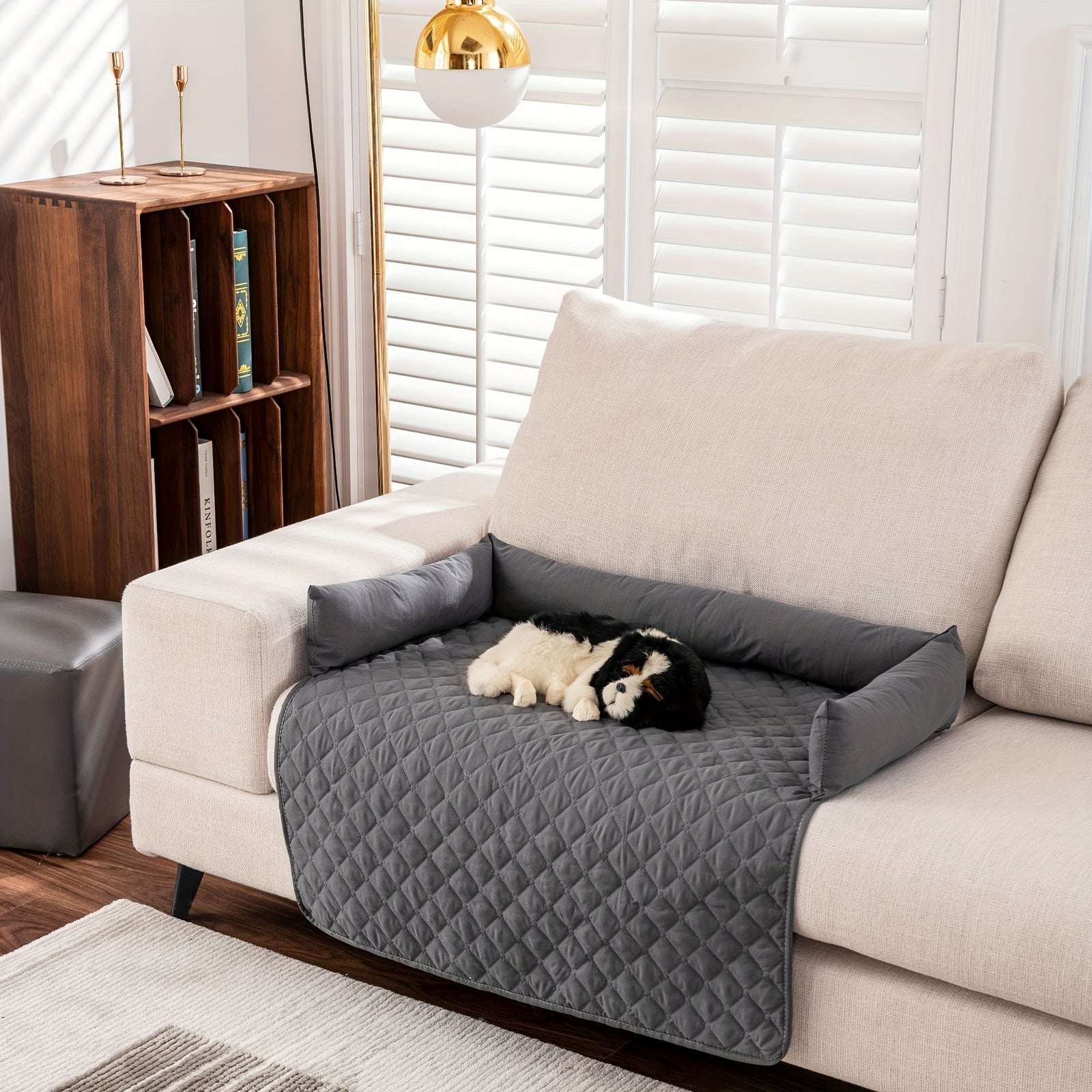 Anti-dirty Waterproof Pet Pad Ultrasonic Cotton Dog Car Pad Car Back Seat Pet Pad Dog Bed Cover For Couch Sofa, Furniture Cover For Dogs And Cats