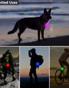 Bright LED Collar Light Pendant with Carabiner Clip-Setting Insulating Sheet for Nighttime Safety of Dogs and Cats - Flashing Pet Tag Supplies
