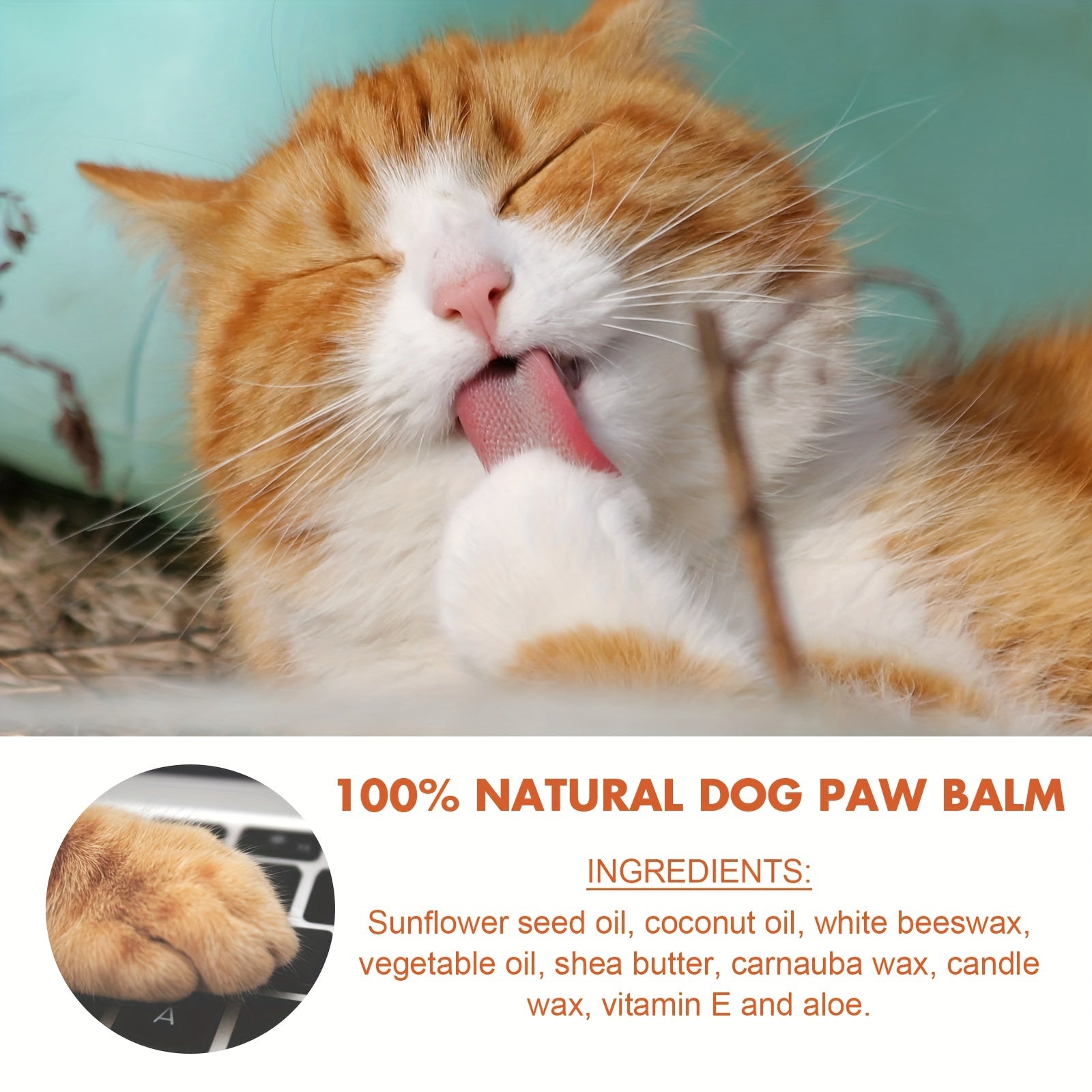 Paw Protection for Your Furry pets: Pet Paw Balm for Dogs & Cats - Moisturize & Protect Dry Paws Year-Round!