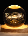 LED Night Light Galaxy Crystal Ball Table Lamp 3D Planet Moon Lamp Bedroom Home Decor For Kids Party Children Birthday Gifts
