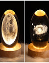 LED Night Light Galaxy Crystal Ball Table Lamp 3D Planet Moon Lamp Bedroom Home Decor For Kids Party Children Birthday Gifts