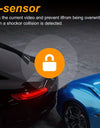 Dash Camera Front And Inside, 8.03cm Dash Cam 1080P, G Sensor HD Night Vision Loop Recording Wide Angle Car DVR ( Blue Photodiode Position Is Random)