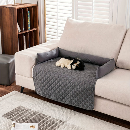 Anti-dirty Waterproof Pet Pad Ultrasonic Cotton Dog Car Pad Car Back Seat Pet Pad Dog Bed Cover For Couch Sofa, Furniture Cover For Dogs And Cats