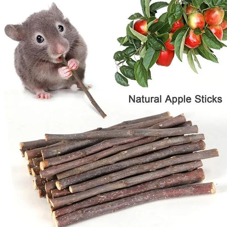 50g/Bag Pet Playing Small Pets Rabbit Hamster Guinea Pig Parrot Toys Hamster Chew Toy Wood Sticks Twigs Cleaning Teeth