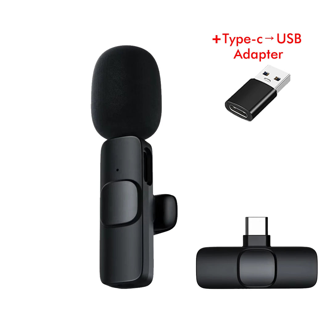 K9 Wireless Lavalier Microphone Studio Gaming for Type-C PC Computer Professional Mic Live Broadcast Mobile Phone K8 M21
