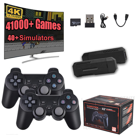 X2 Plus 4K Gamepad GD10Pro Video Game Console Built-in 41000 Retro Handheld Game Player Controller TV Game Stick